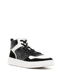 Мужские черные высокие кеды от Armani Exchange