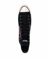 Мужские черные высокие кеды от Converse