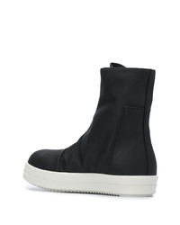 Мужские черные высокие кеды от Rick Owens DRKSHDW