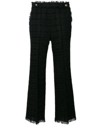 Женские черные вязаные брюки от MSGM