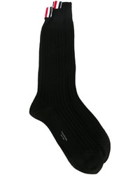 Мужские черные вязаные носки от Thom Browne