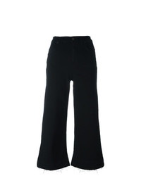 Черные джинсовые брюки-кюлоты от 7 For All Mankind