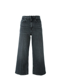 Черные джинсовые брюки-кюлоты от Alexander Wang