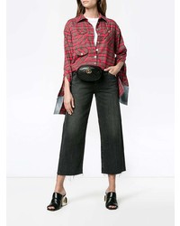 Черные джинсовые брюки-кюлоты от Simon Miller