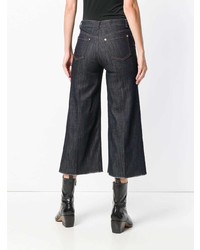 Черные джинсовые брюки-кюлоты от RED Valentino