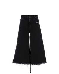 Черные джинсовые брюки-кюлоты от Off-White