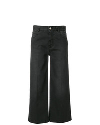 Черные джинсовые брюки-кюлоты от Stella McCartney