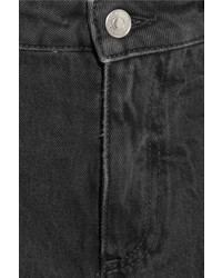 Женские черные джинсовые рваные шорты от MSGM