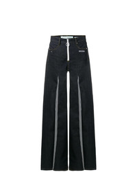 Черные джинсовые широкие брюки от Off-White