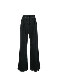 Черные джинсовые широкие брюки от Philosophy di Lorenzo Serafini
