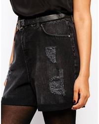 Женские черные джинсовые шорты от Asos