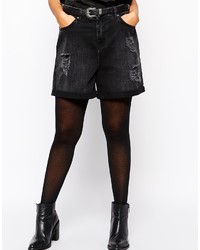 Женские черные джинсовые шорты от Asos