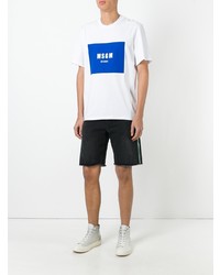 Мужские черные джинсовые шорты от MSGM