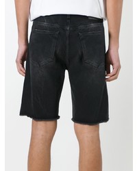 Мужские черные джинсовые шорты от MSGM