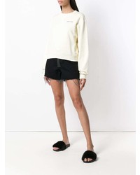 Женские черные джинсовые шорты от Off-White