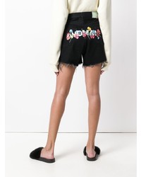 Женские черные джинсовые шорты от Off-White