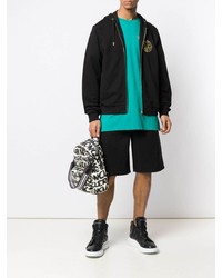 Мужские черные джинсовые шорты от VERSACE JEANS COUTURE