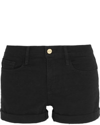 Женские черные джинсовые шорты от Frame