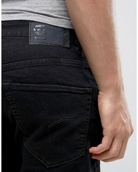 Мужские черные джинсовые шорты от G Star
