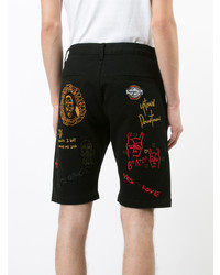 Мужские черные джинсовые шорты от Haculla