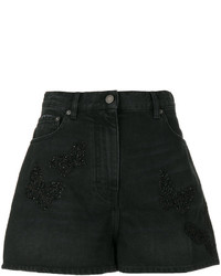 Женские черные джинсовые шорты от Valentino