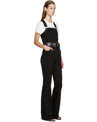 Черные джинсовые штаны-комбинезон от Stella McCartney