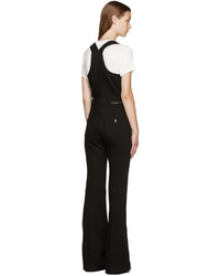 Черные джинсовые штаны-комбинезон от Stella McCartney