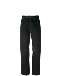 Черные джинсы-бойфренды от Christopher Kane