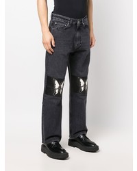 Мужские черные джинсы в стиле пэчворк от Our Legacy