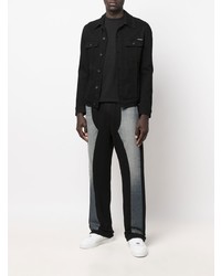Мужские черные джинсы в стиле пэчворк от Per Götesson