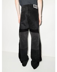 Мужские черные джинсы в стиле пэчворк от Who Decides War