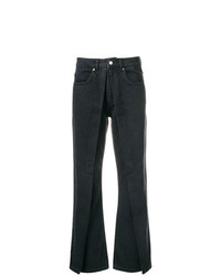 Черные джинсы-клеш от Aalto