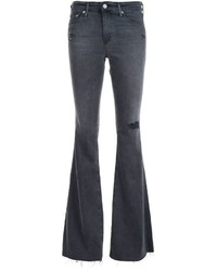 Черные джинсы-клеш от AG Jeans