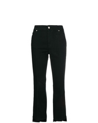 Черные джинсы-клеш от Alexander McQueen
