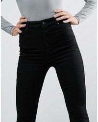 Черные джинсы-клеш