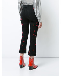 Черные джинсы-клеш от Amen