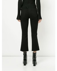 Черные джинсы-клеш от J Brand