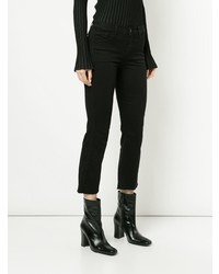 Черные джинсы-клеш от J Brand