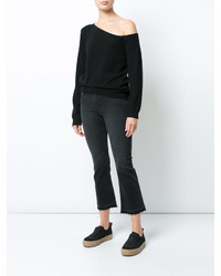 Черные джинсы-клеш от RtA