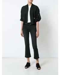 Черные джинсы-клеш от Frame Denim