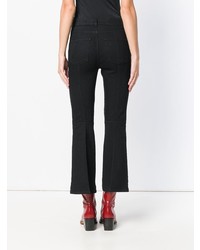Черные джинсы-клеш от Alexander McQueen