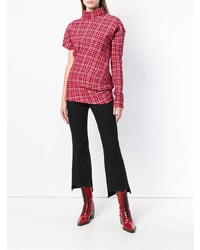 Черные джинсы-клеш от Alexander McQueen