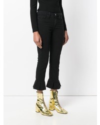 Черные джинсы-клеш от Paige