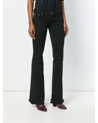 Черные джинсы-клеш