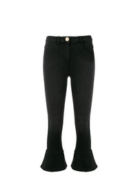 Черные джинсы-клеш от Elisabetta Franchi
