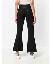 Черные джинсы-клеш от MM6 MAISON MARGIELA