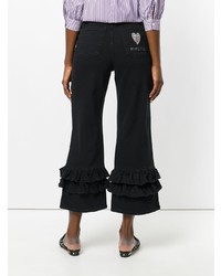 Черные джинсы-клеш от Vivetta