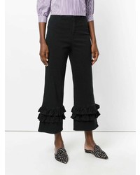 Черные джинсы-клеш от Vivetta