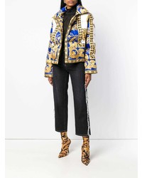 Черные джинсы-клеш от Versace