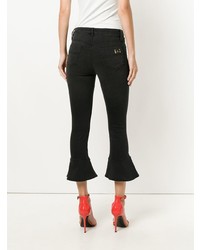 Черные джинсы-клеш от Elisabetta Franchi